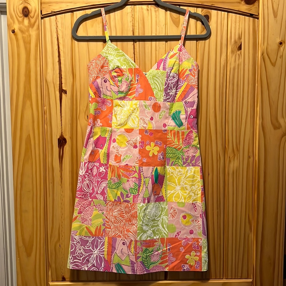 Lilly Pulitzer Chef's Blend Patchwork dress
